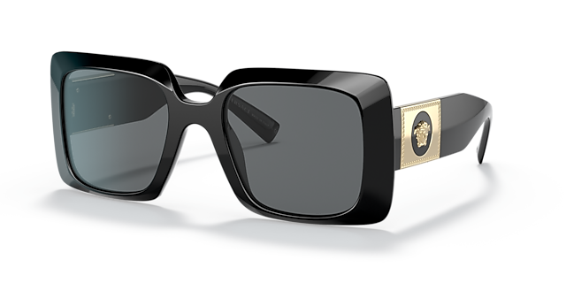 VE4405 Zwart AcetaatSunglass Frames van B24, Hoekweergave