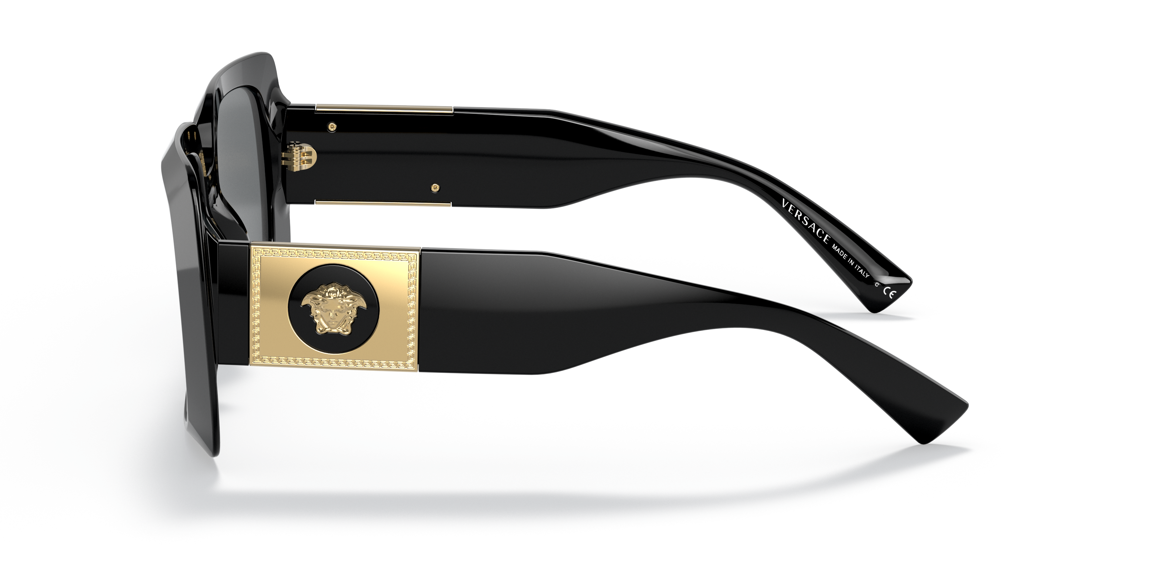 VE4405 Zwart AcetaatSunglass Frames van B24, Zijaanzicht