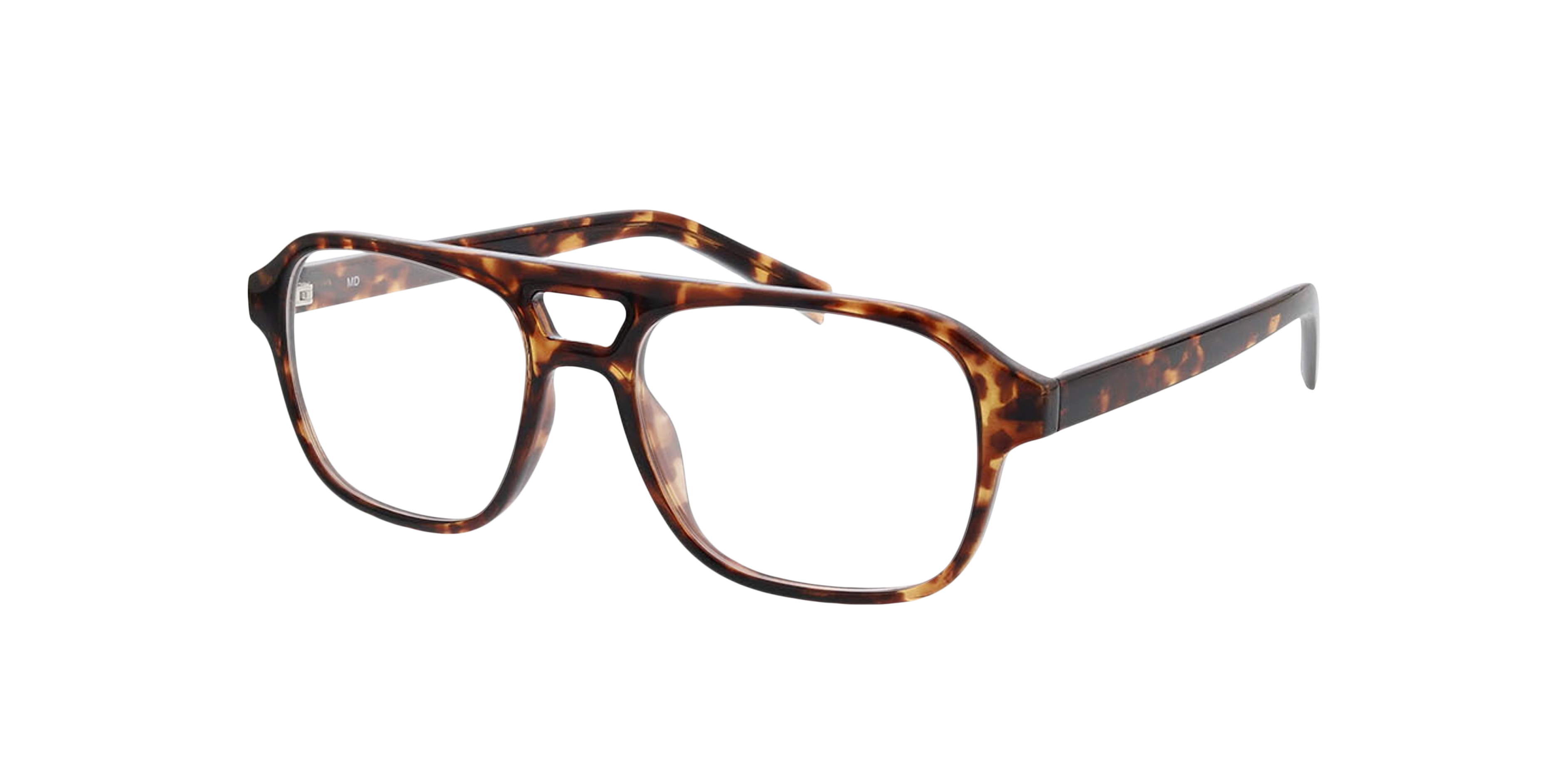 Parker Havana KunststofEyeglass Frames van B24, Hoekweergave