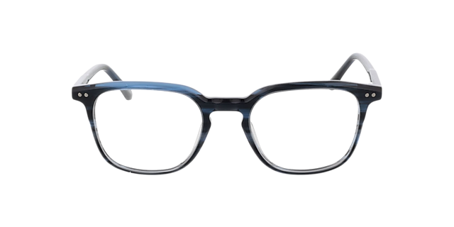 Orlando Blauw Hoorn AcetaatEyeglass Frames van B24, Vooraanzicht