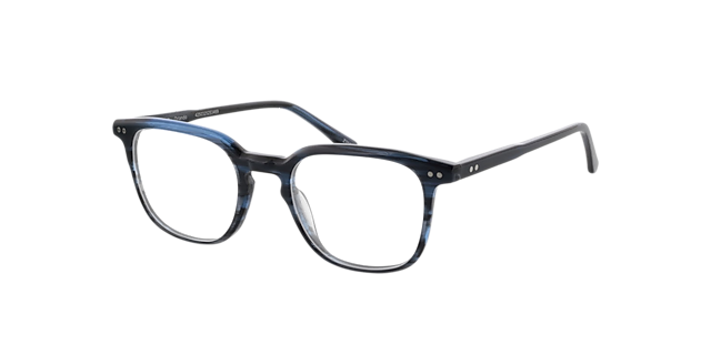 Orlando Blauw Hoorn AcetaatEyeglass Frames van B24, Hoekweergave