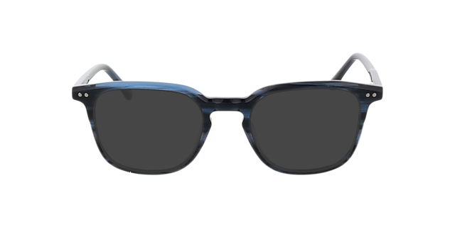 Orlando Blauw Hoorn AcetaatEyeglass Frames van B24, met getinte lenzen