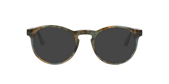 Steven S. African Greenish AcetaatEyeglass Frames van B24, met getinte lenzen