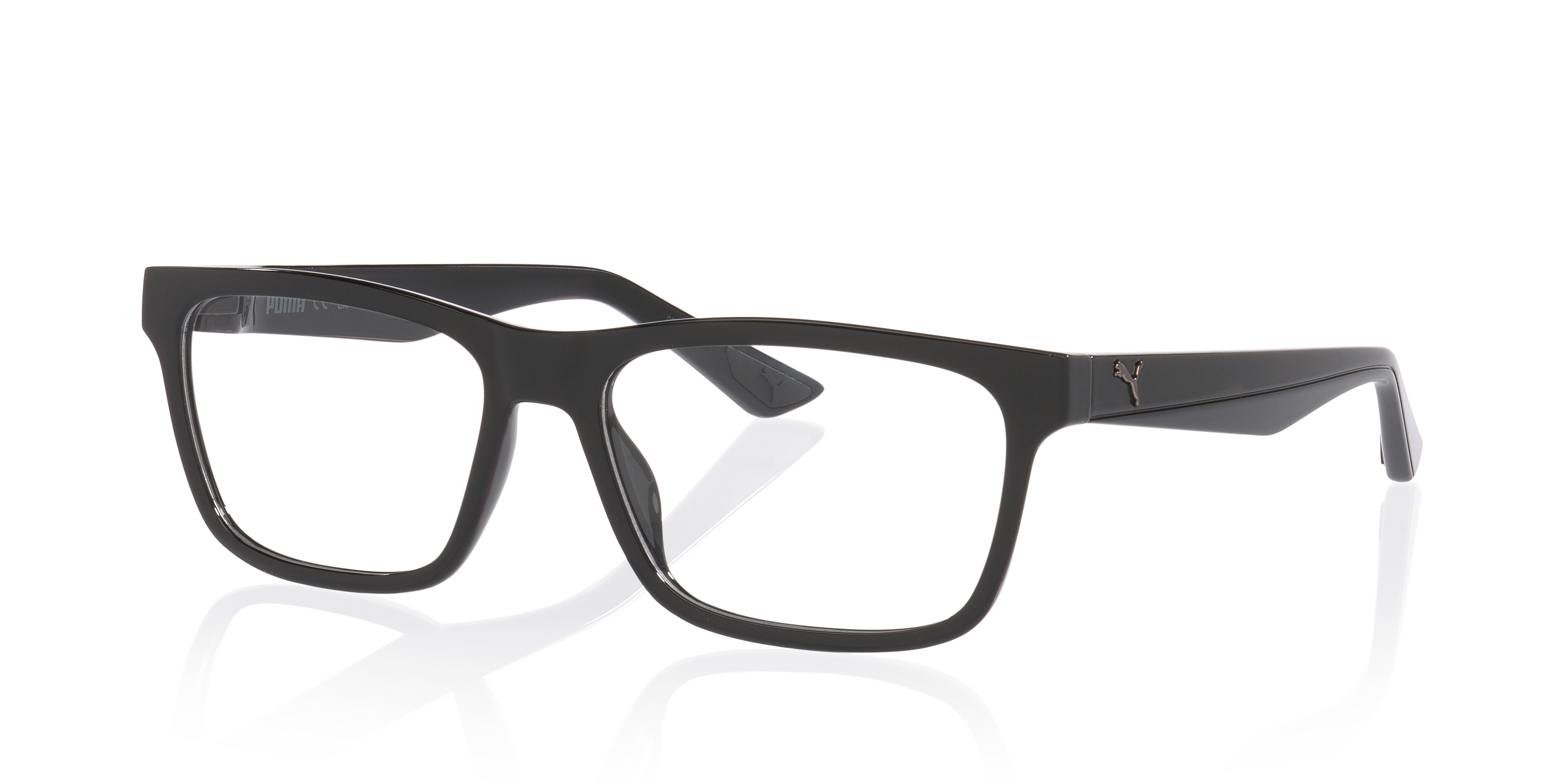 PU0509O Schwarz KunststoffEyeglass Frames von B24, Dreiviertelansicht