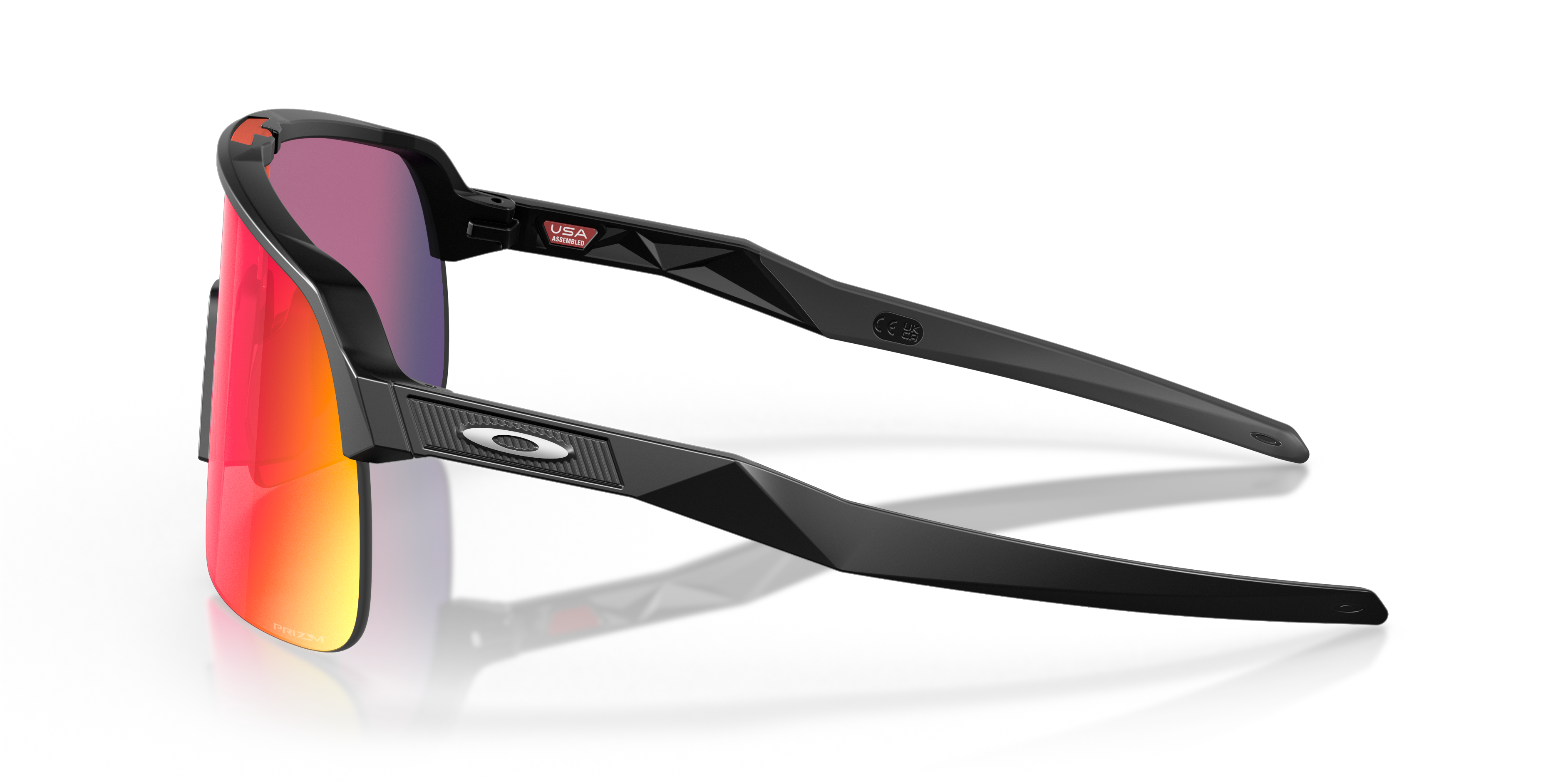 Sutro Lite Matt Schwarz KunststoffSunglass Frames von B24, Seitenansicht