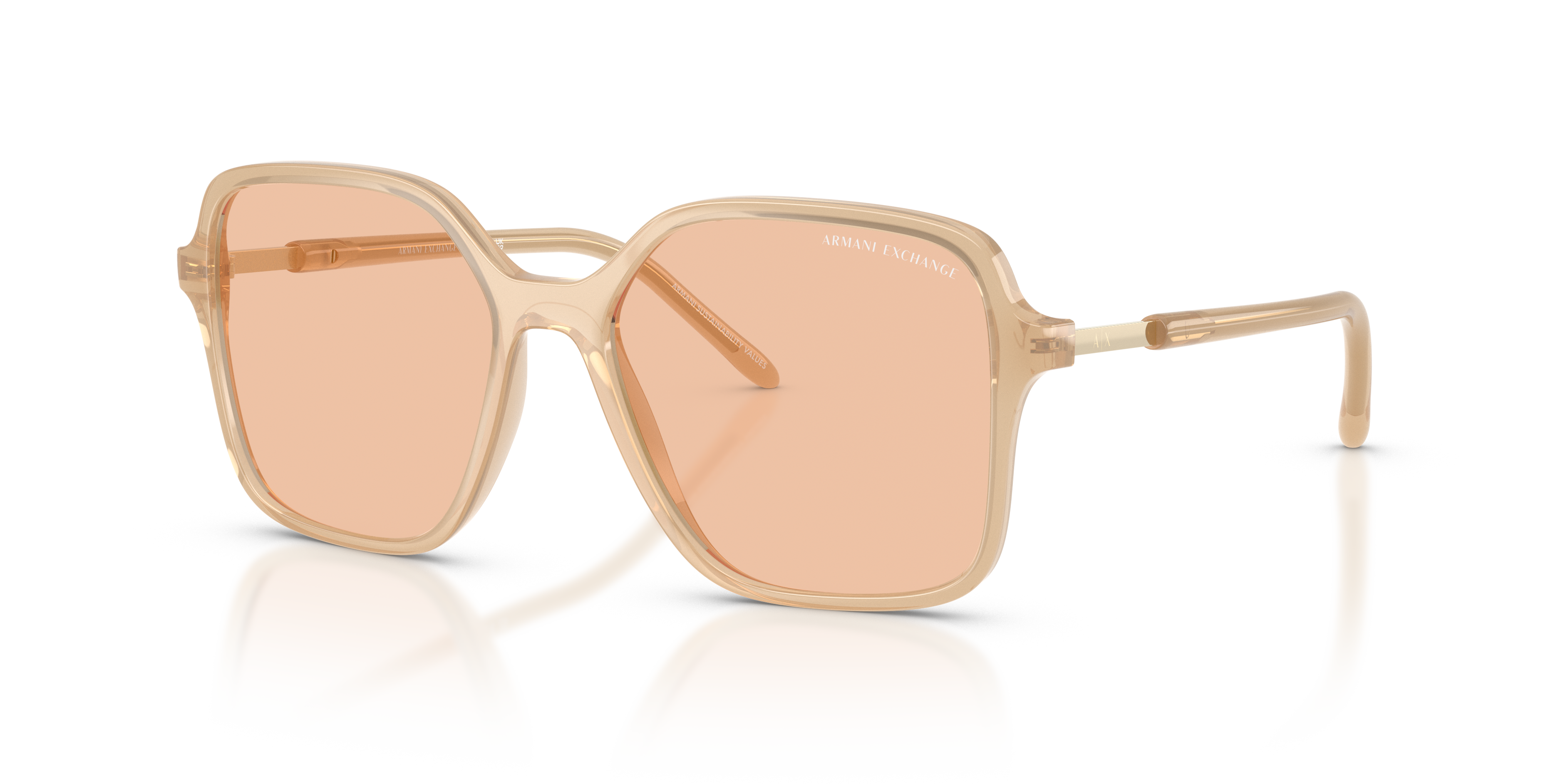 AX4163S Shiny Opal Tundra KunststoffSunglass Frames von B24, Dreiviertelansicht