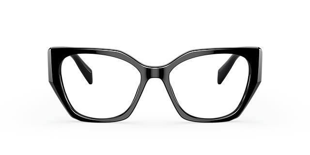 PR 18WV Schwarz AcetatEyeglass Frames von B24, Vorderansicht