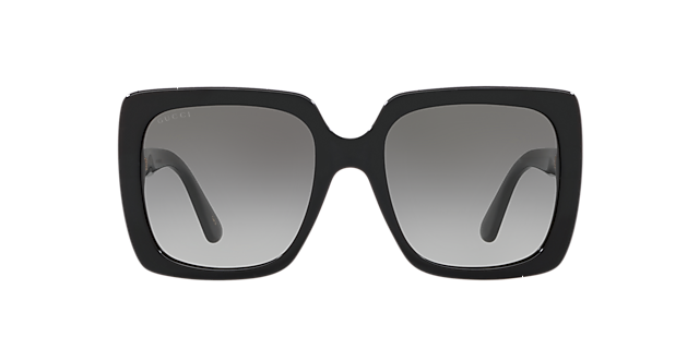 GG0418S Zwart AcetaatSunglass Frames van B24, Vooraanzicht