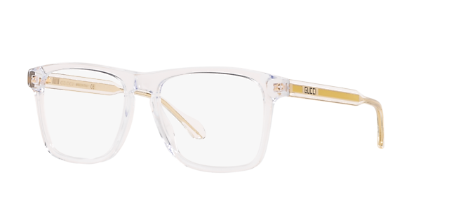 GG0561ON Helder AcetaatEyeglass Frames van B24, Hoekweergave