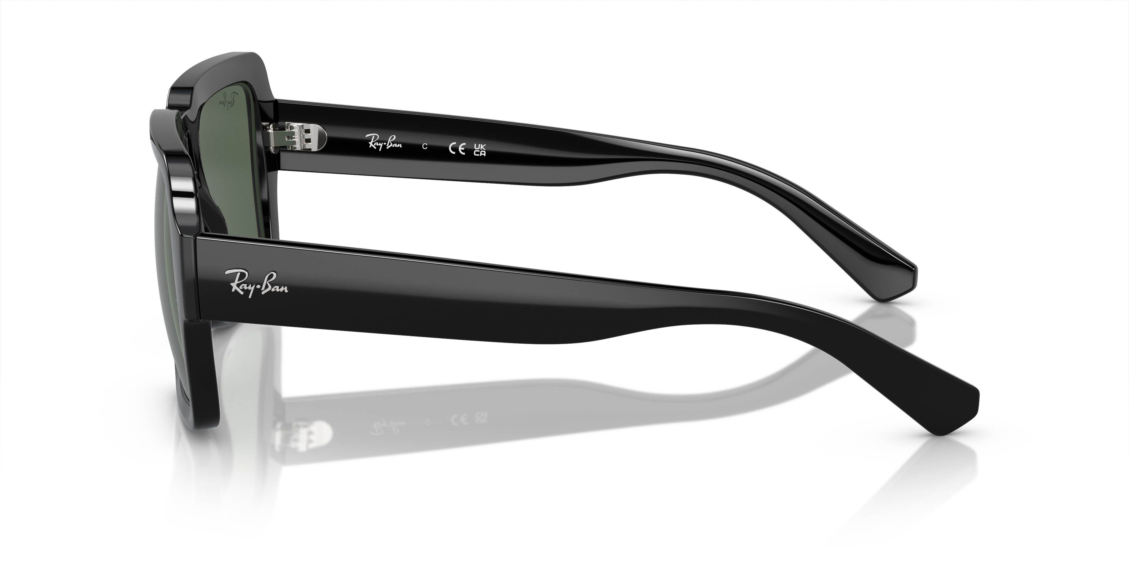 RB4408 Schwarz KunststoffSunglass Frames von B24, Seitenansicht