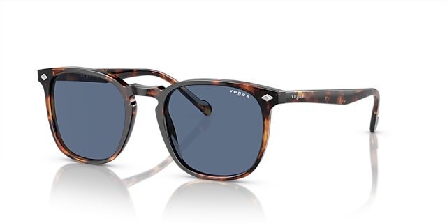 VO5328S Havana honing AcetaatSunglass Frames van B24, Hoekweergave
