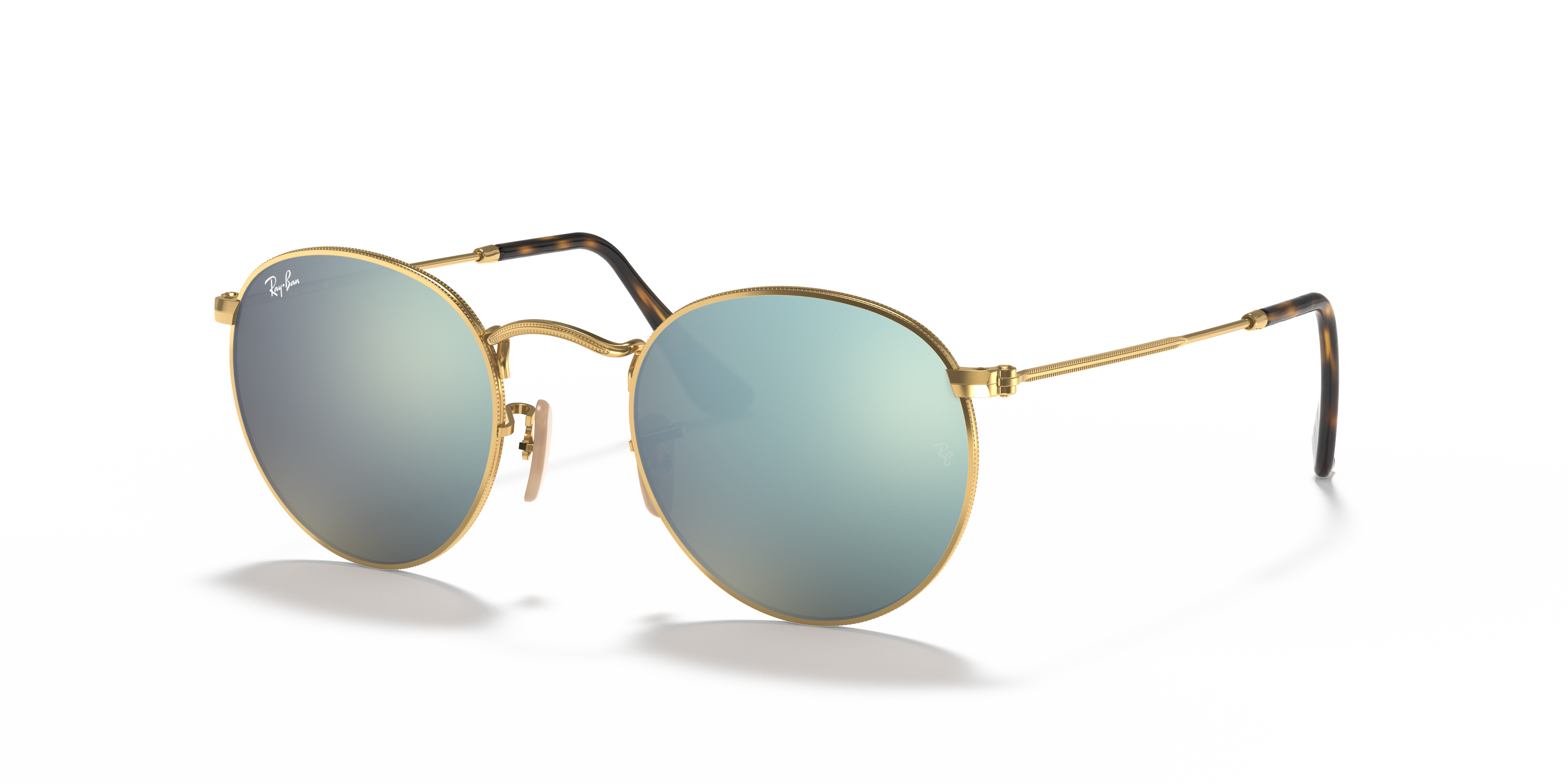 RB3447N Arista Gold MetallSunglass Frames von B24, Dreiviertelansicht