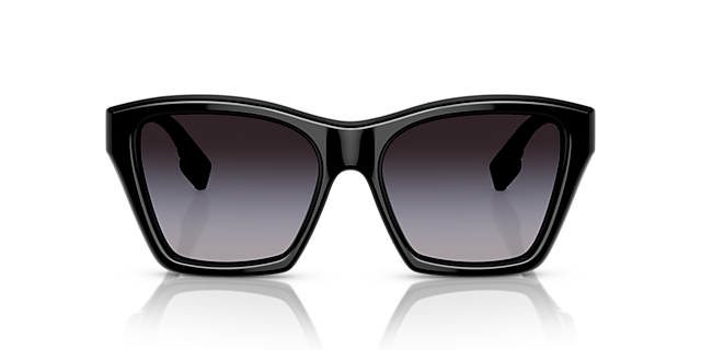 BE4391 Zwart AcetaatSunglass Frames van B24, Vooraanzicht