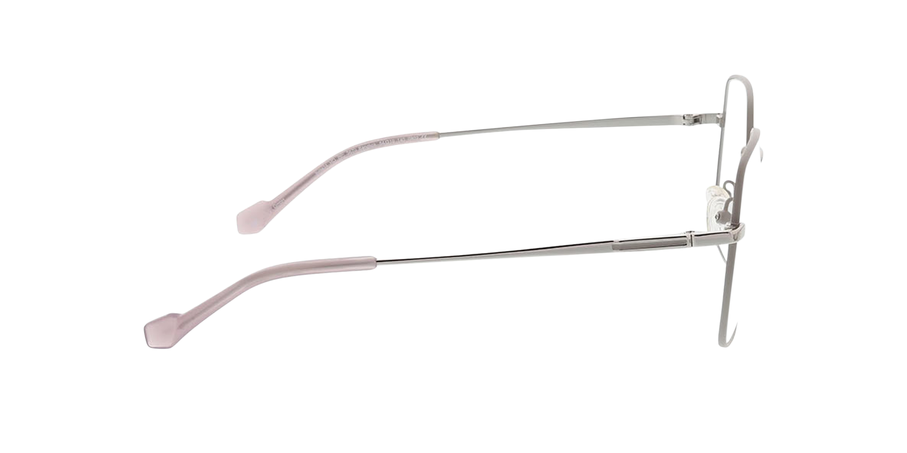 Bangkok Mat licht violet MetaalEyeglass Frames van B24, Zijaanzicht