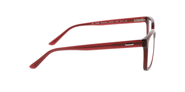 Arizona Crystal Burgundy KunststoffEyeglass Frames von B24, Seitenansicht