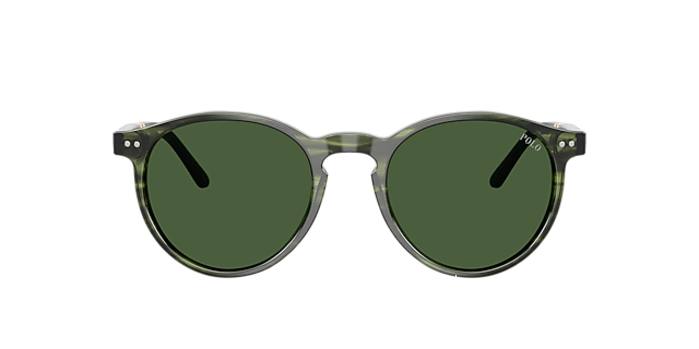PH4236 Striped Green Havana AcetaatSunglass Frames van B24, met getinte lenzen