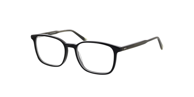 Barcelona Schwarz AcetatEyeglass Frames von B24, Dreiviertelansicht