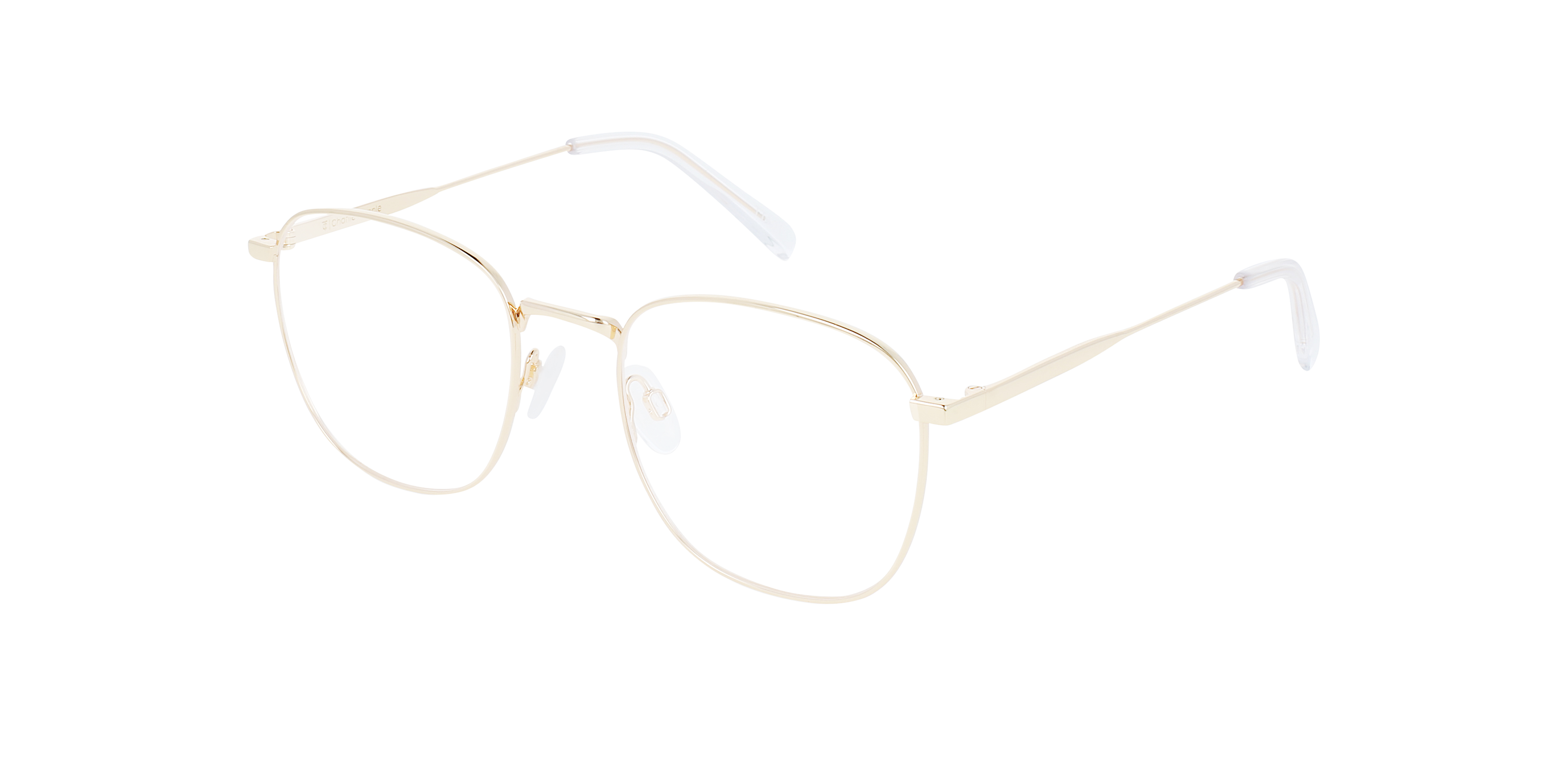 Richy Light Gold Titanium TitanEyeglass Frames von B24, Dreiviertelansicht