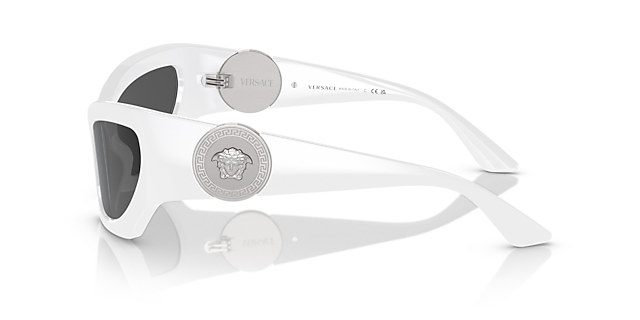 VE4450 Wit KunststofSunglass Frames van B24, Zijaanzicht