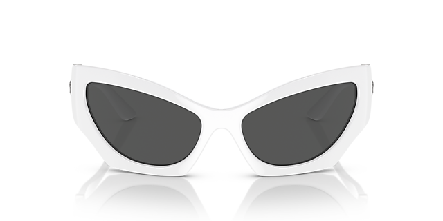 VE4450 Wit KunststofSunglass Frames van B24, Vooraanzicht