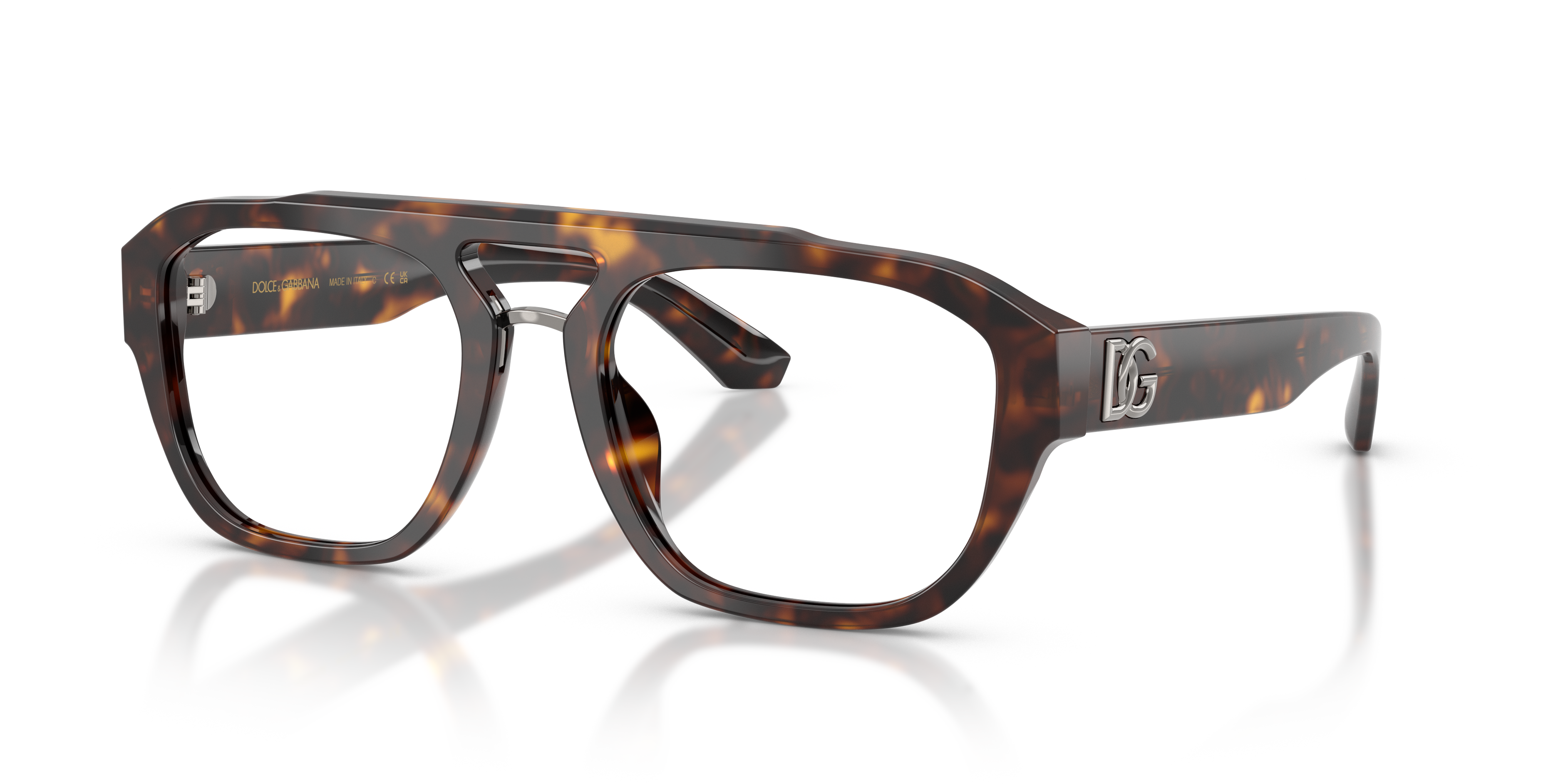 DG3415 Havana AcetatEyeglass Frames von B24, Dreiviertelansicht
