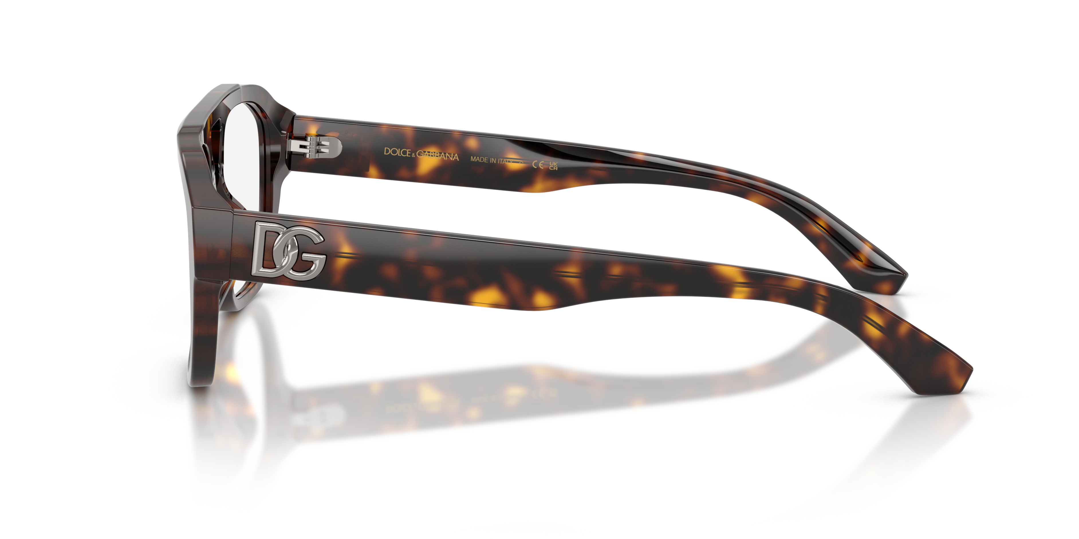 DG3415 Havana AcetatEyeglass Frames von B24, Seitenansicht