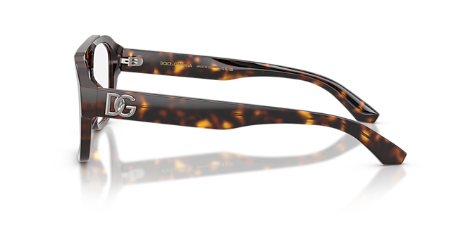 DG3415 Havana AcetaatEyeglass Frames van B24, Zijaanzicht