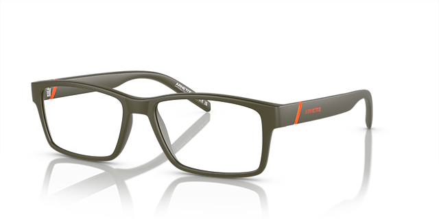 AN7179 Matte Military Green KunststofEyeglass Frames van B24, Hoekweergave