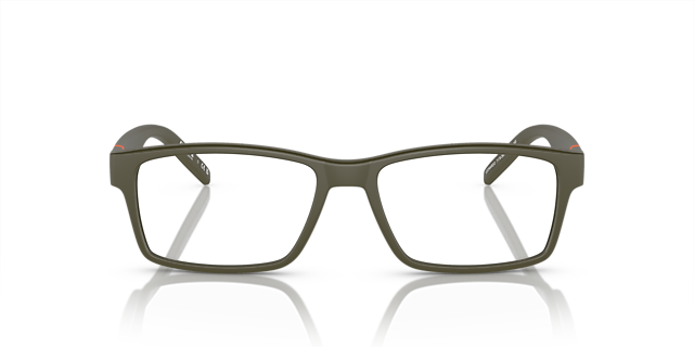 AN7179 Matte Military Green KunststofEyeglass Frames van B24, Vooraanzicht