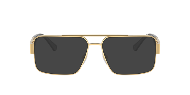 VE1308 Gold MetallEyeglass Frames von B24, mit getönten Gläsern