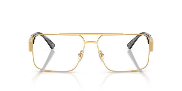 VE1308 Gold MetallEyeglass Frames von B24, Vorderansicht