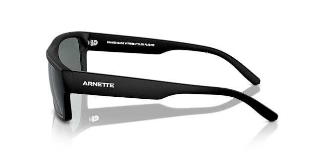 AN4338 Matte Recycled Black KunststoffSunglass Frames von B24, Seitenansicht