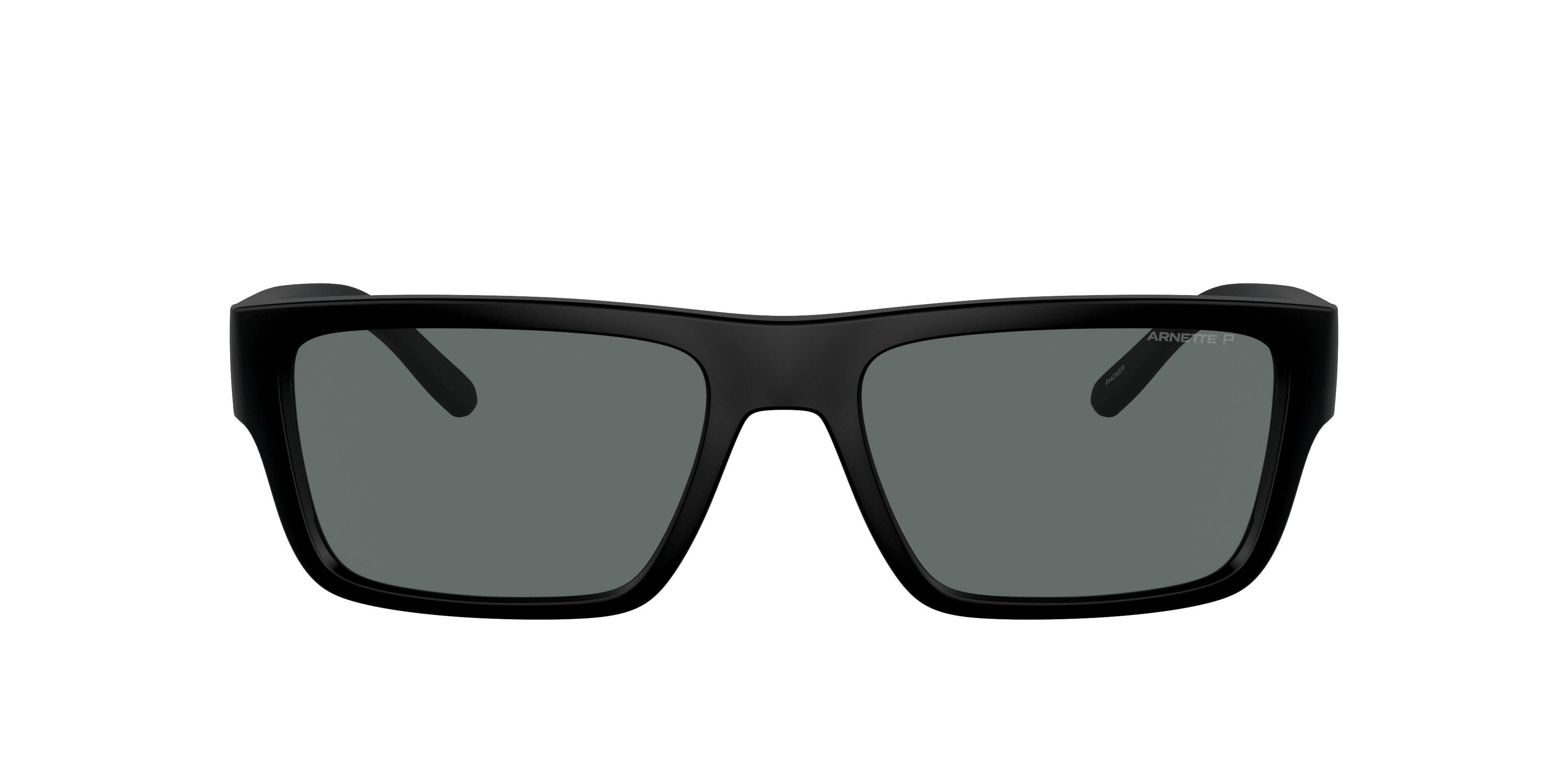 AN4338 Matte Recycled Black KunststofSunglass Frames van B24, met getinte lenzen
