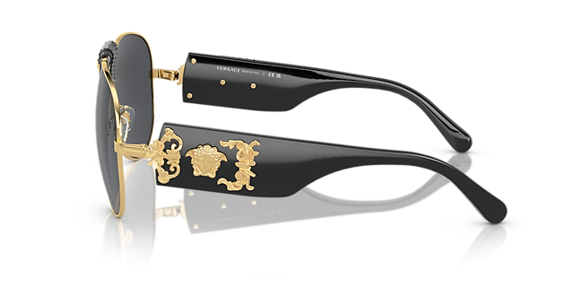 VE2150Q Gold MetallSunglass Frames von B24, Seitenansicht