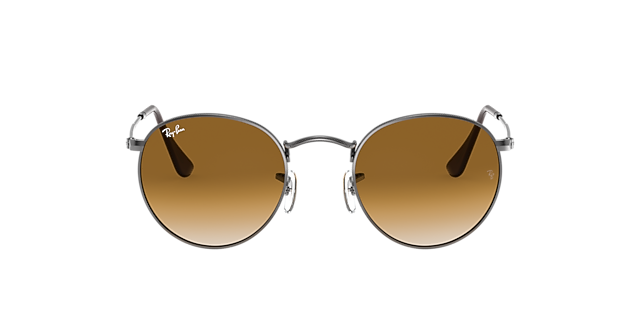 RB3447N Staalgrijs MetaalSunglass Frames van B24, met getinte lenzen