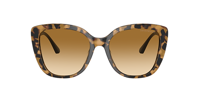 EA4214U Glanzend Havana geel AcetaatSunglass Frames van B24, met getinte lenzen