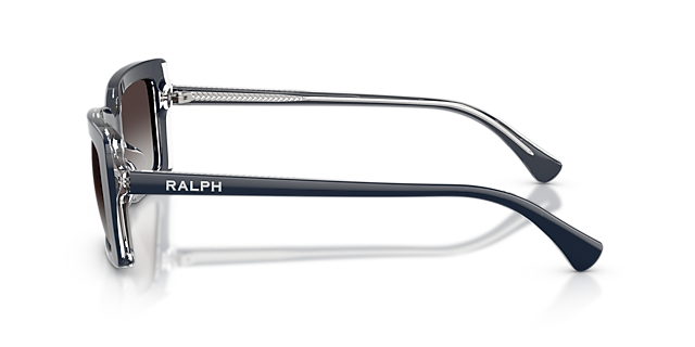 RA5342U Blue Trasparent AcetaatSunglass Frames van B24, Zijaanzicht