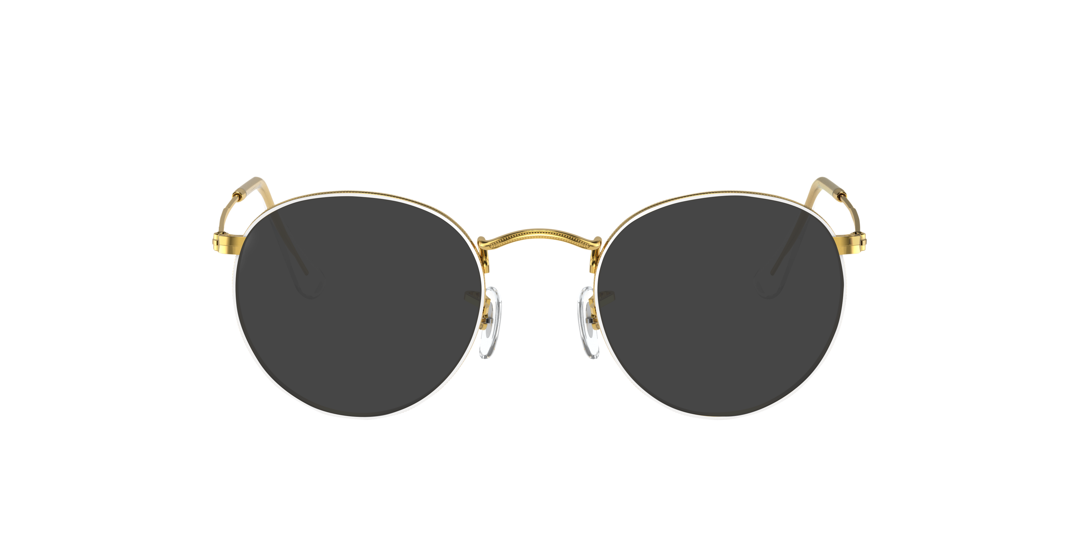 RB3447V Wit MetaalEyeglass Frames van B24, met getinte lenzen