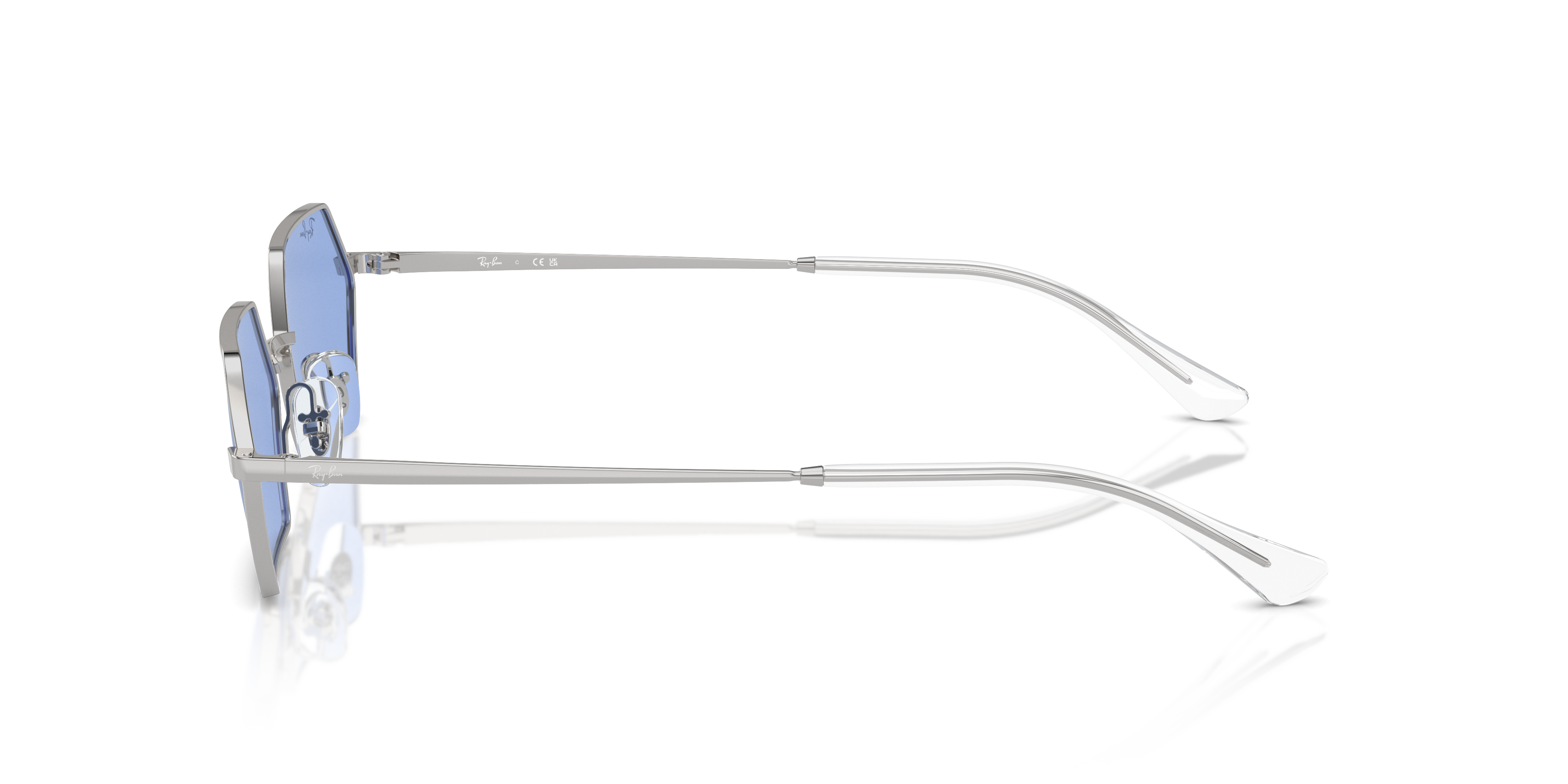 RB3728 Silber MetallSunglass Frames von B24, Seitenansicht