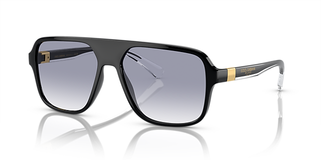 DG6134 Schwarz KunststoffSunglass Frames von B24, Dreiviertelansicht