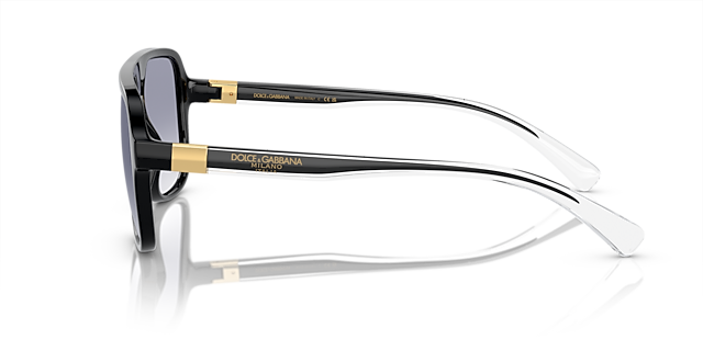 DG6134 Schwarz KunststoffSunglass Frames von B24, Seitenansicht