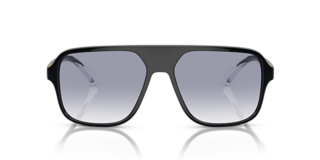 DG6134 Schwarz KunststoffSunglass Frames von B24, Vorderansicht