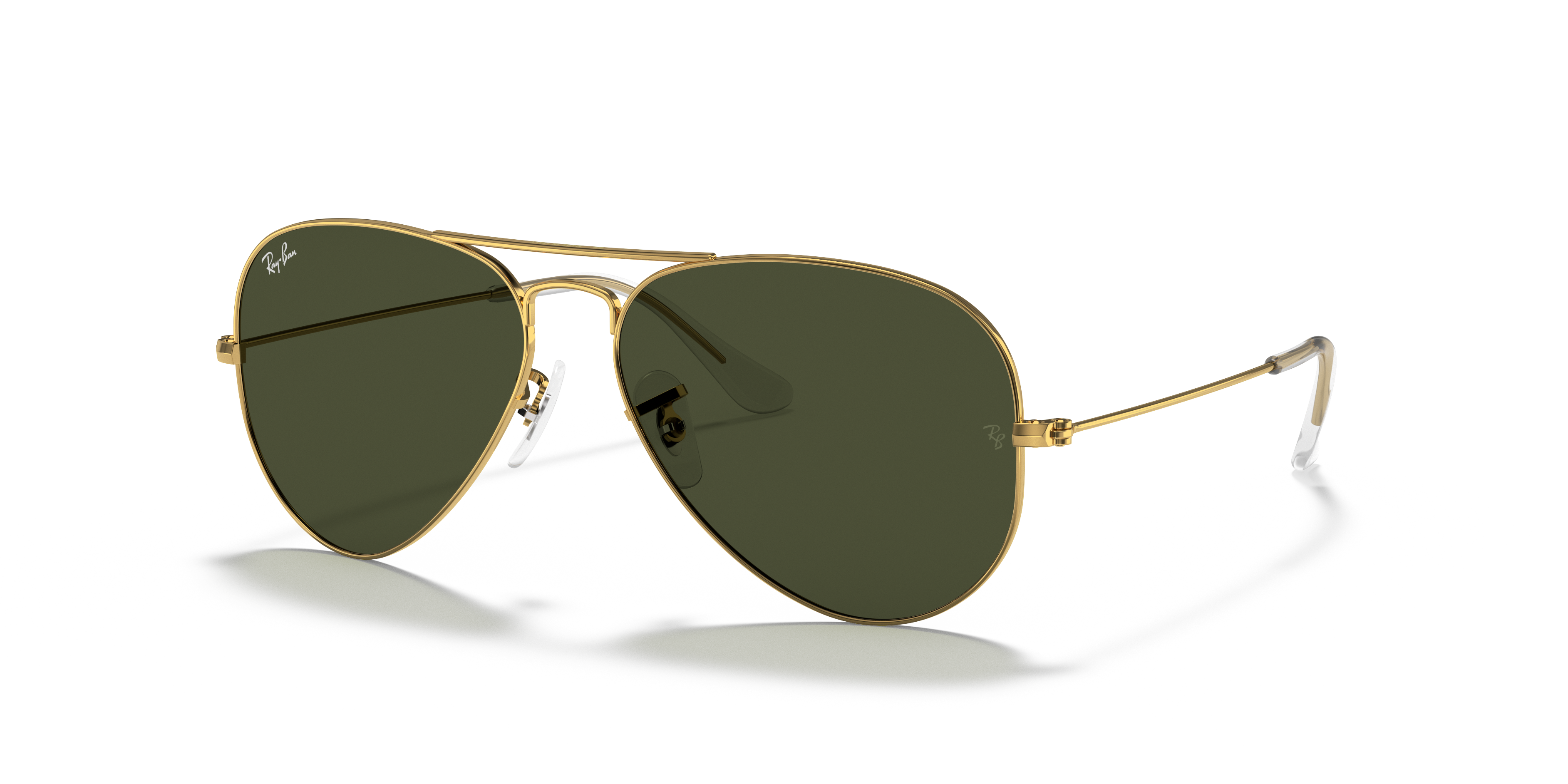 RB3025 Arista goud MetaalSunglass Frames van B24, Hoekweergave