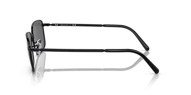 RB3717 Zwart MetaalSunglass Frames van B24, Zijaanzicht