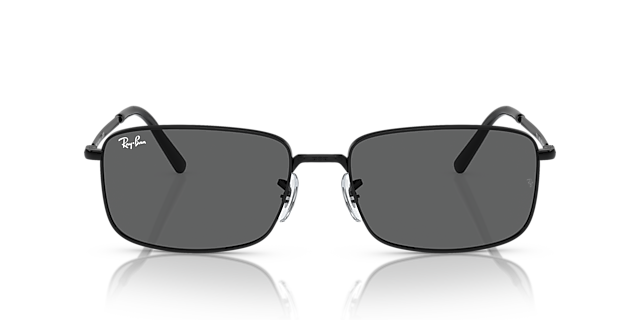 RB3717 Zwart MetaalSunglass Frames van B24, Vooraanzicht