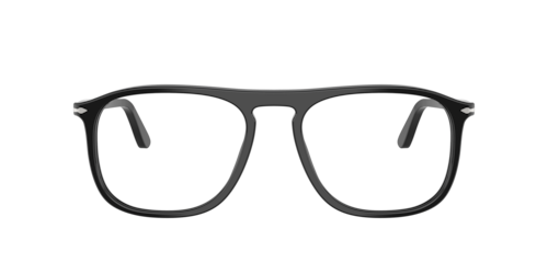 Persol - PO3392V, Schwarz/Transparent Green/Black, Größe: Durchschnittlich