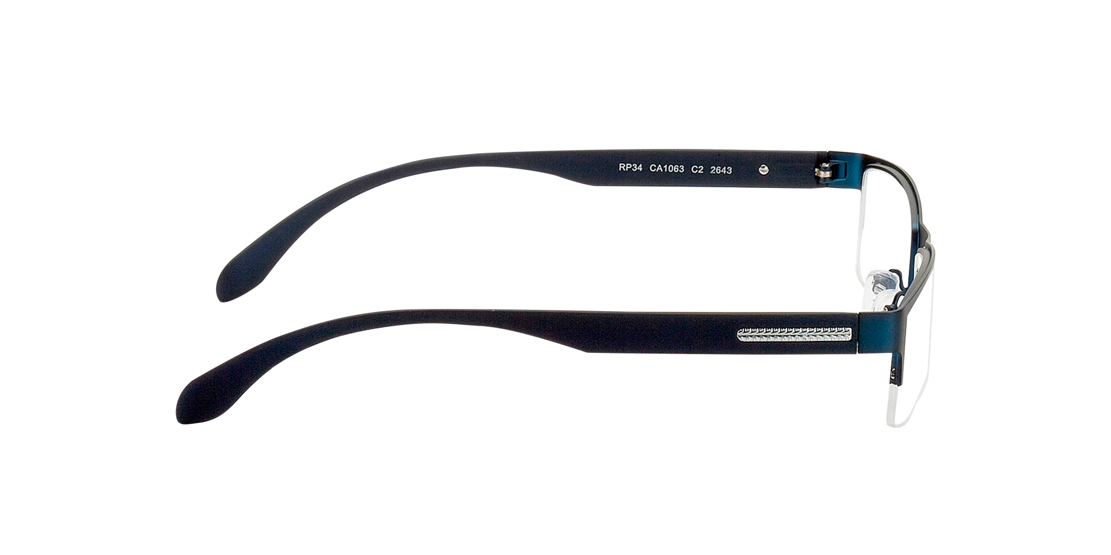 Stanley Blau MetallEyeglass Frames von B24, Seitenansicht