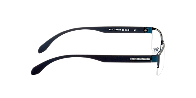 Stanley Blau MetallEyeglass Frames von B24, Seitenansicht