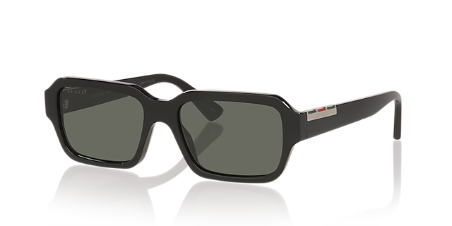 GG1887S Zwart AcetaatSunglass Frames van B24, Hoekweergave