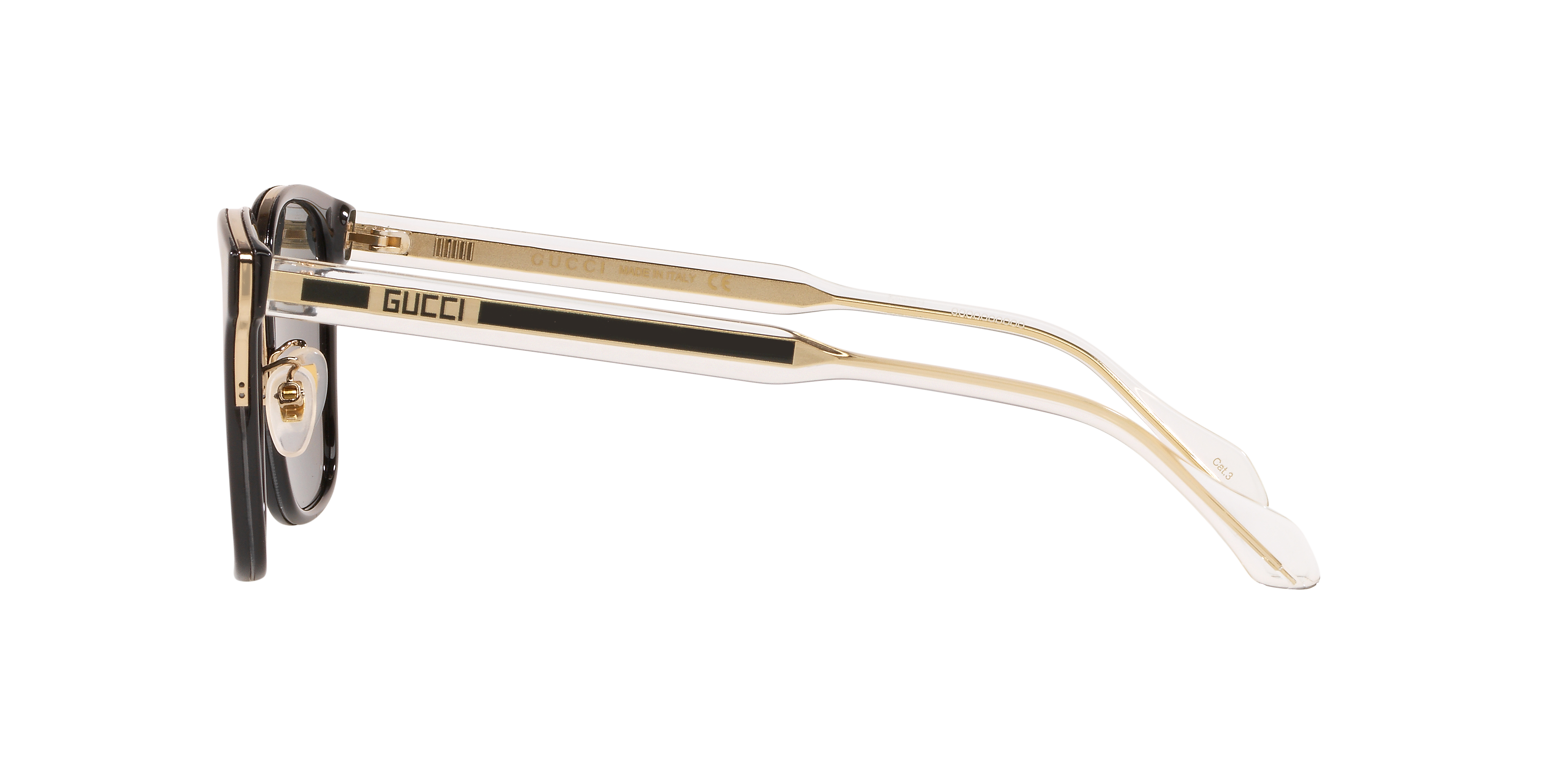 GG0563SKN Schwarz AcetatSunglass Frames von B24, Seitenansicht